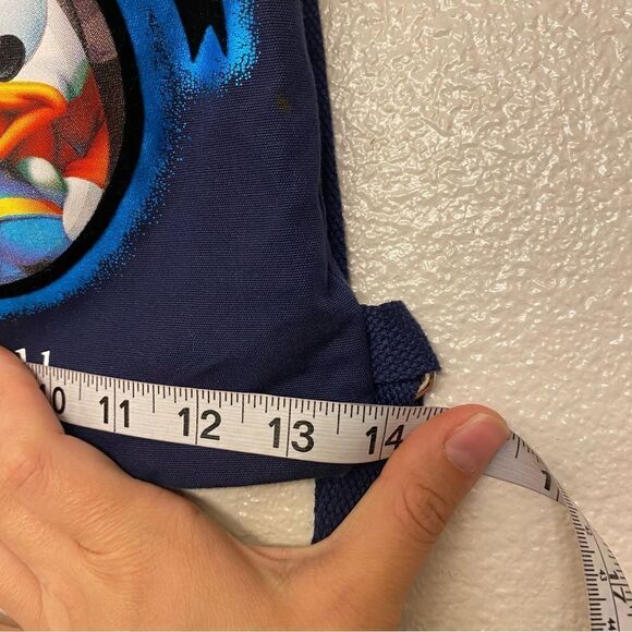 Walt Disney World Parks Drawstring 2006 Backpack bag Blue graphic Drawstring - Picture 5 of 10